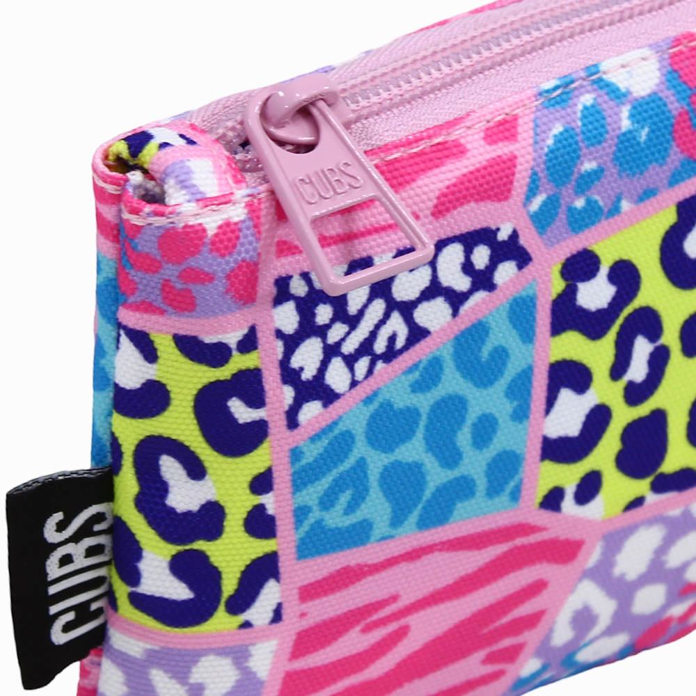 Cubs Large Leopard Patches Big & Basic Pencil Case