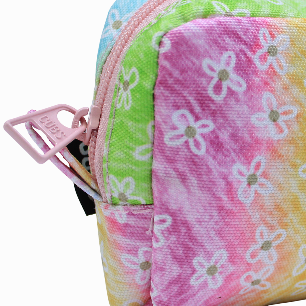 Cubs Pastel Tie Dye Flowers Pencil Case