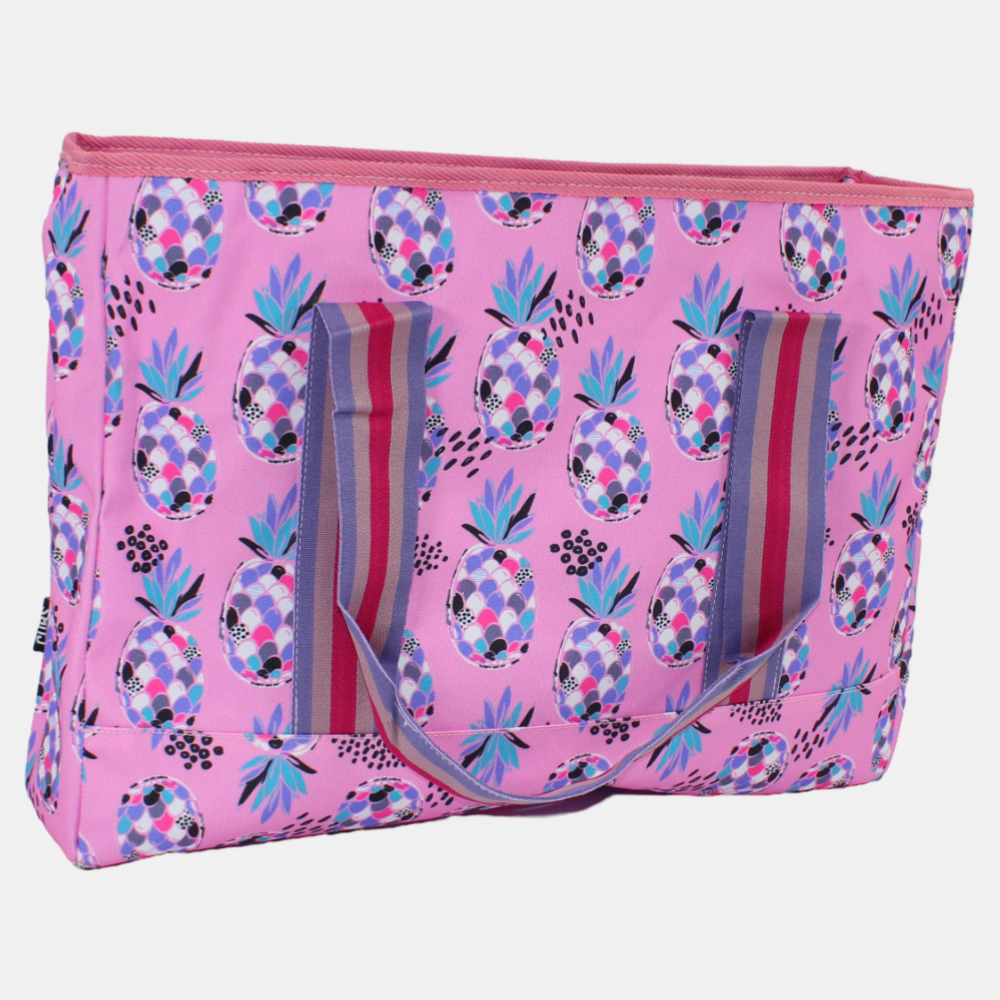 Cubs Lilac Pineapples Beach Bag