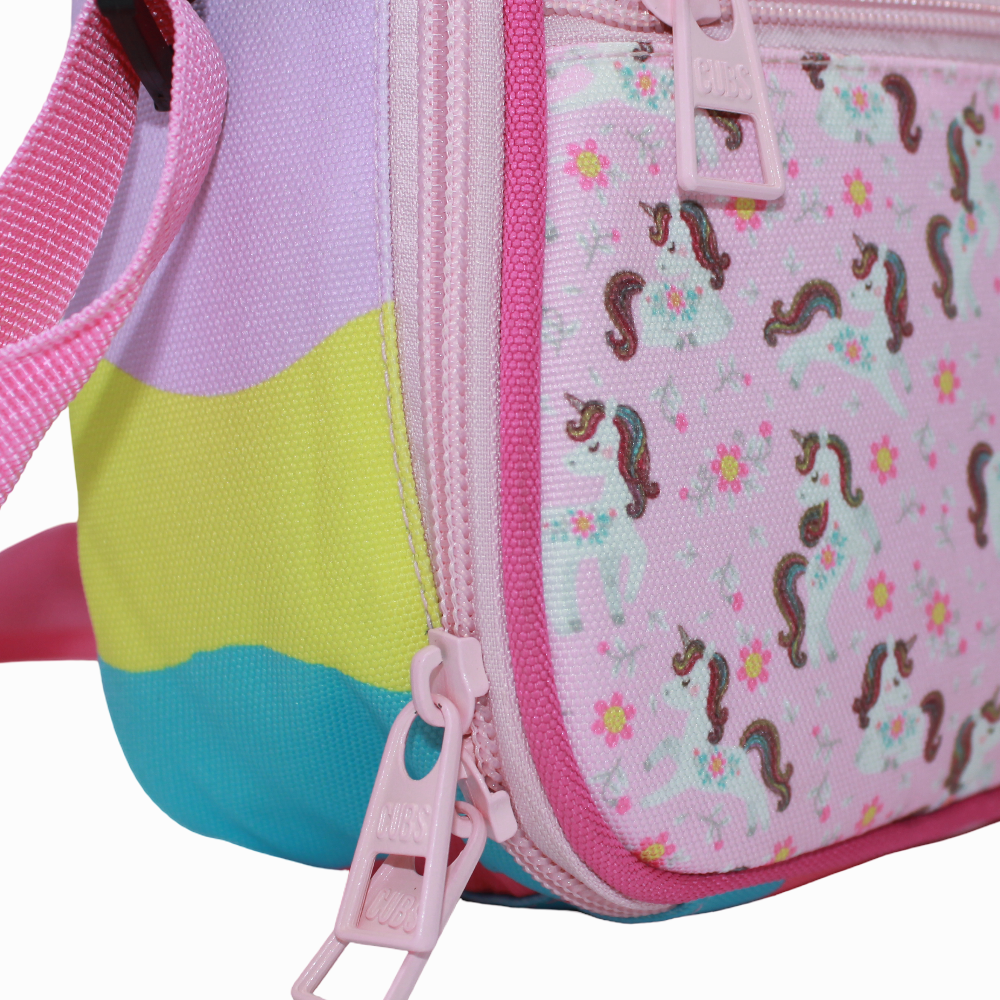 Cubs Flowers & Unicorns Lunch Bag