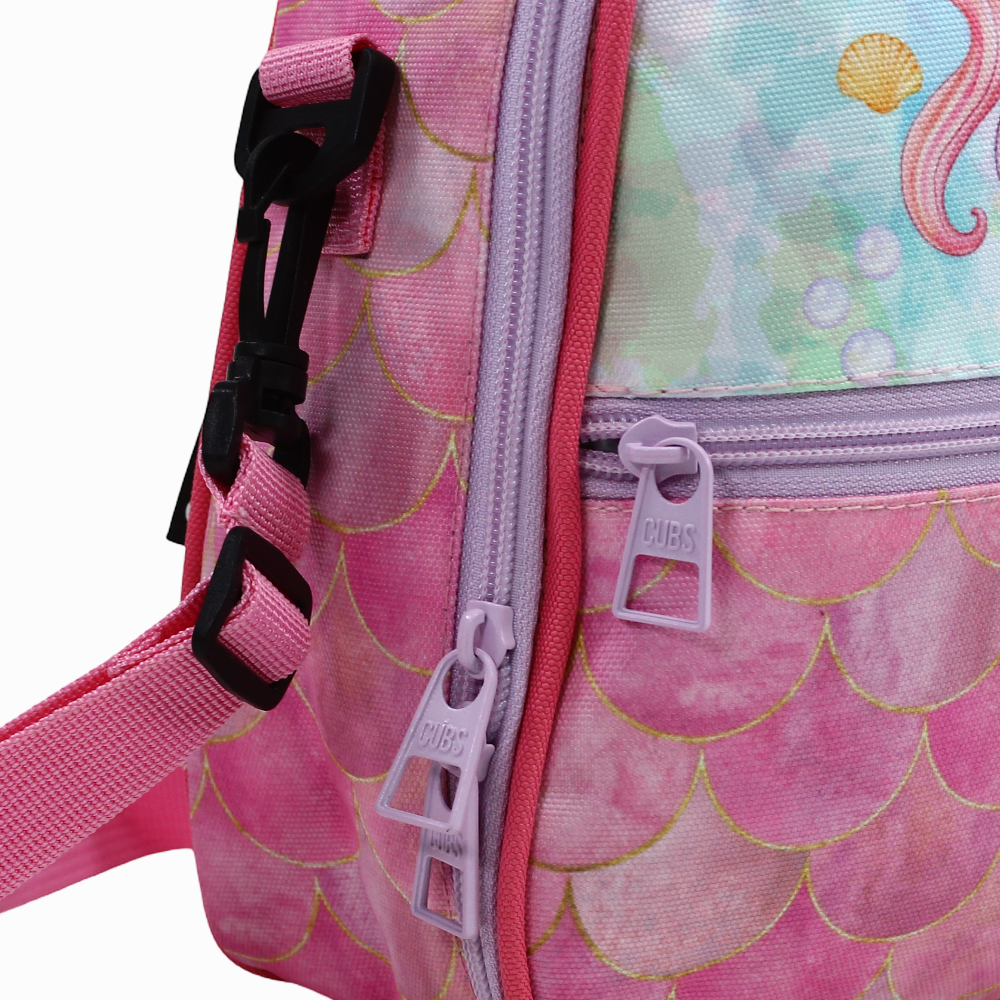 Cubs Mermaid Purple Hair Lunch Bag
