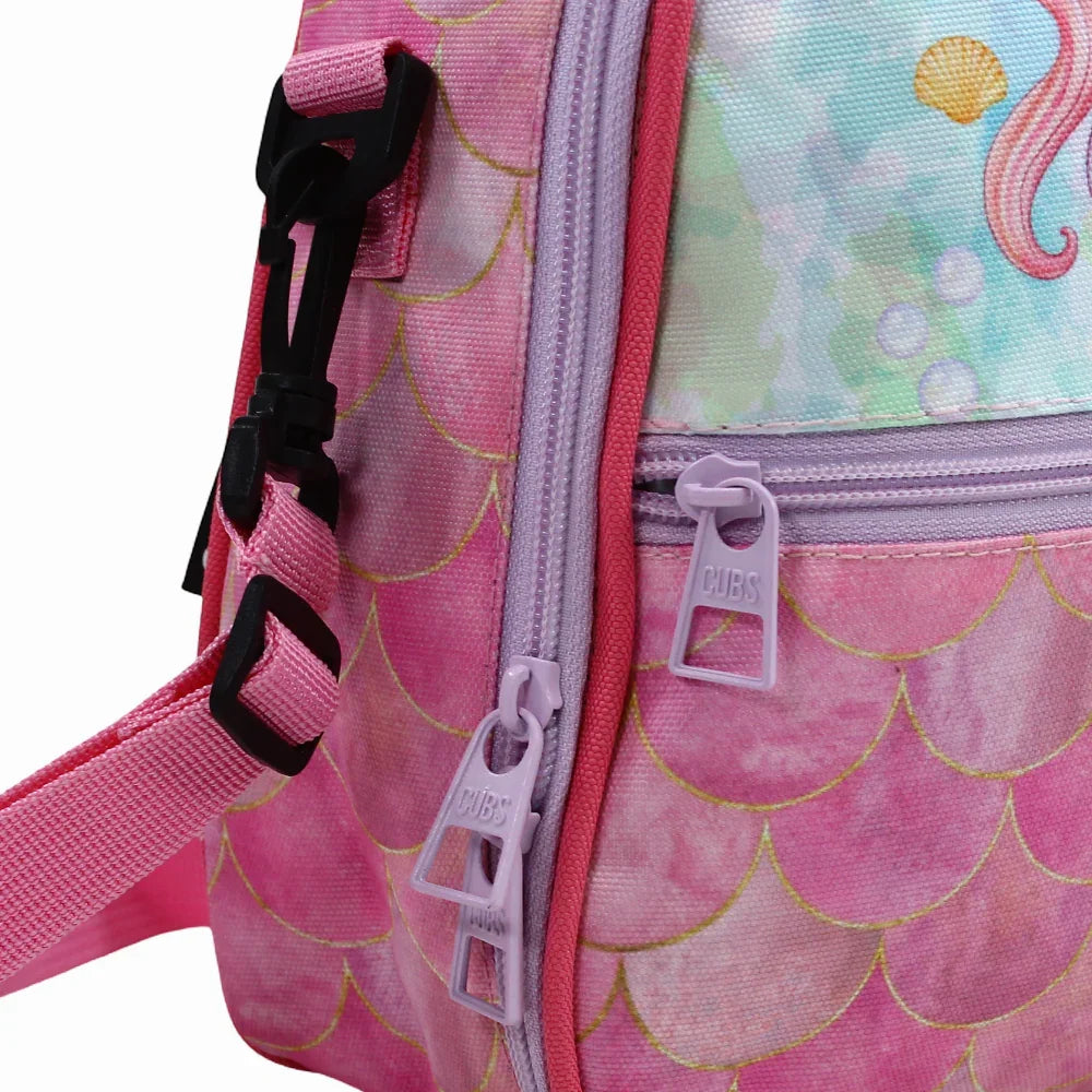 Cubs Mermaid Purple Hair Lunch Bag