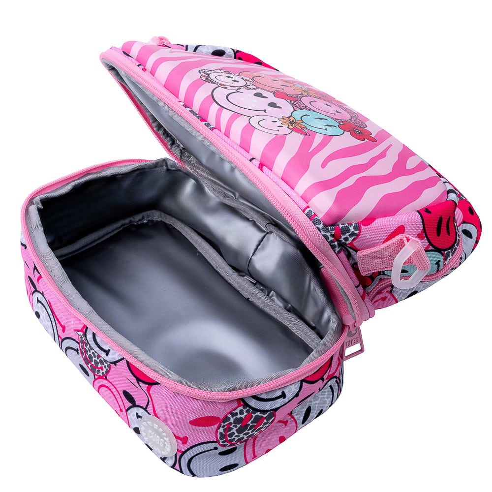 Cubs Hard Top Lunch Bag – Pink Smiles