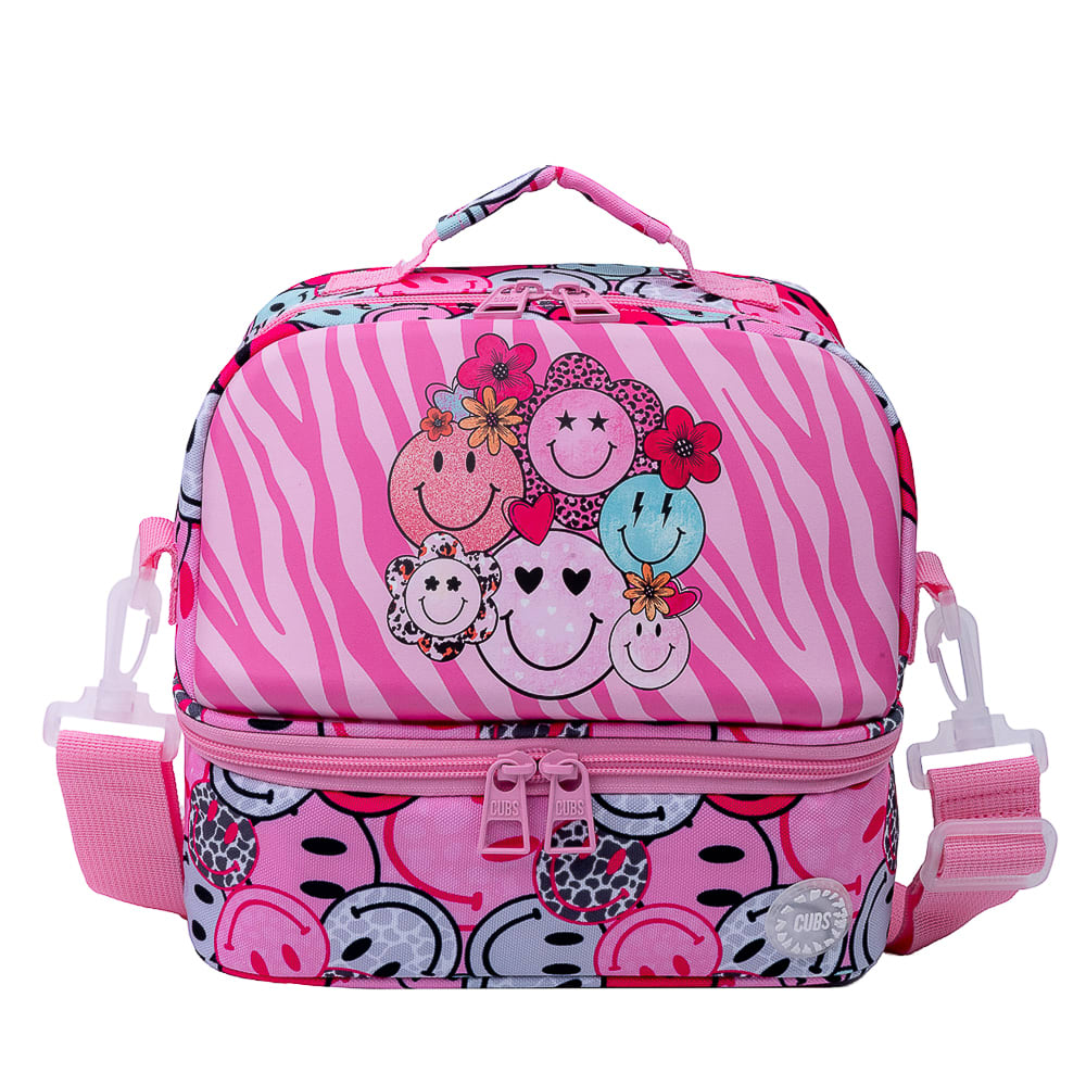 Cubs Hard Top Lunch Bag – Pink Smiles