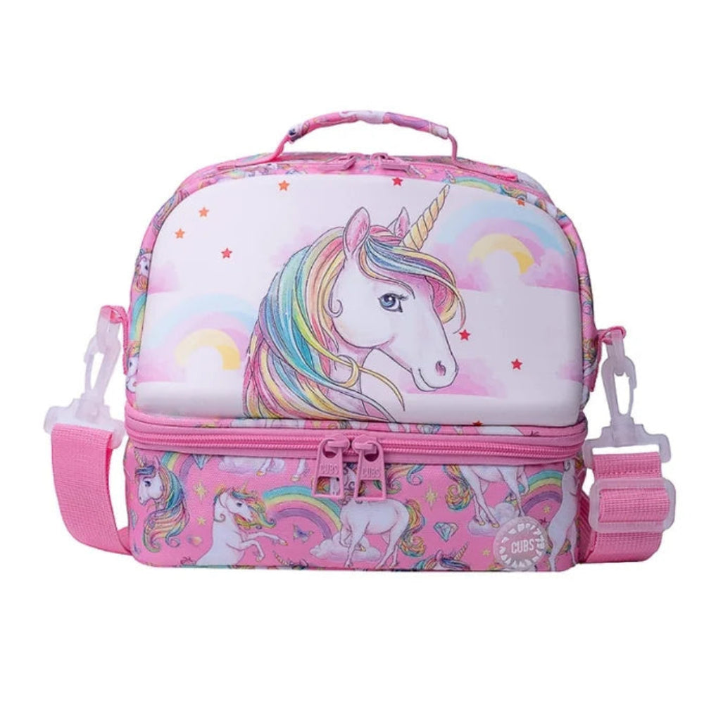 Cubs Rainbow Unicorn Hard Top Lunch Bag - School