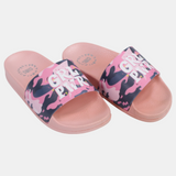 Girls Rubber Slides – Pink "Girl Power"
