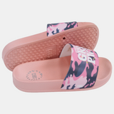 Girls Rubber Slides – Pink "Girl Power"