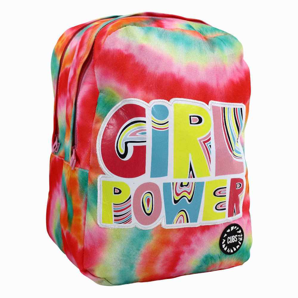 Cubs Girl Power Tie Dye Backpack Big & Basic – Colorful