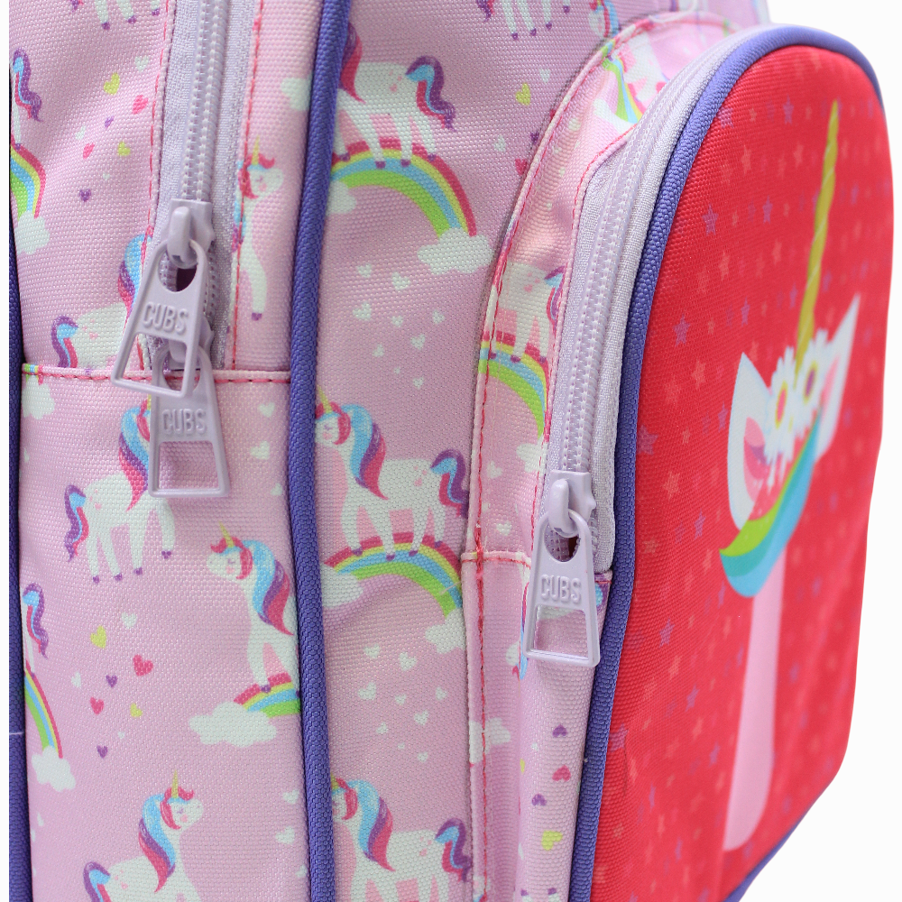 Cubs Pink Unicorn Letter T Nursery Backpack