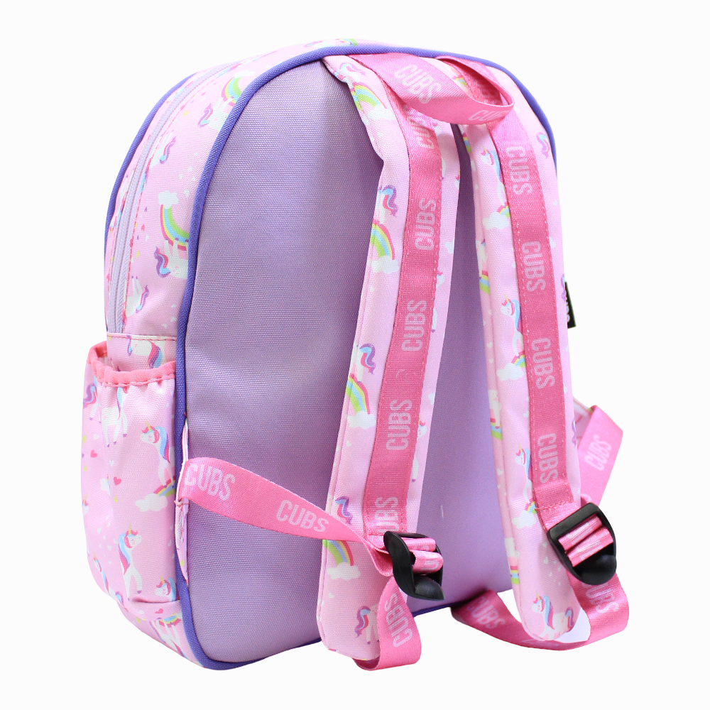 Cubs Pink Unicorn Letter T Nursery Backpack