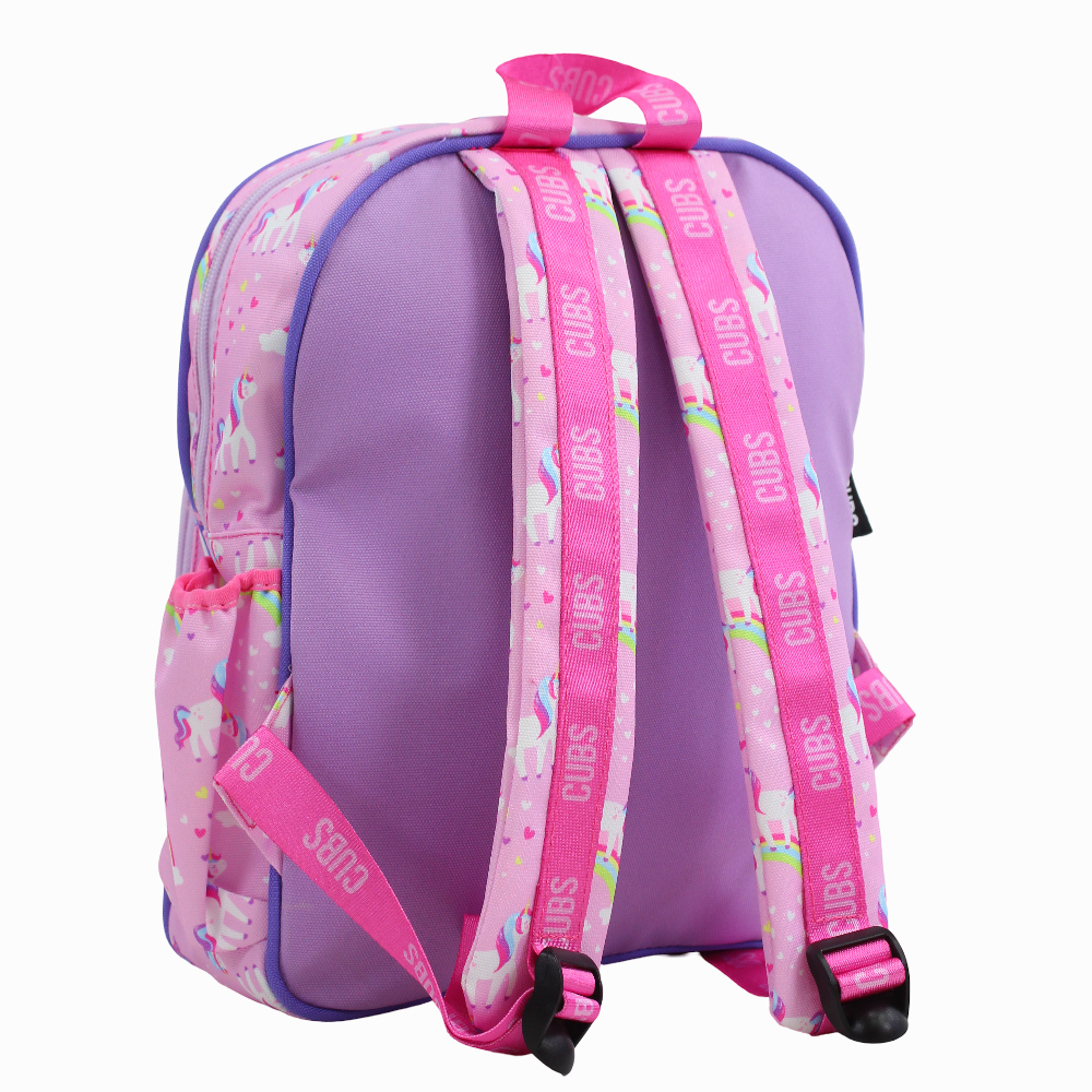 Cubs Pink Unicorn Letter P Nursery Backpack
