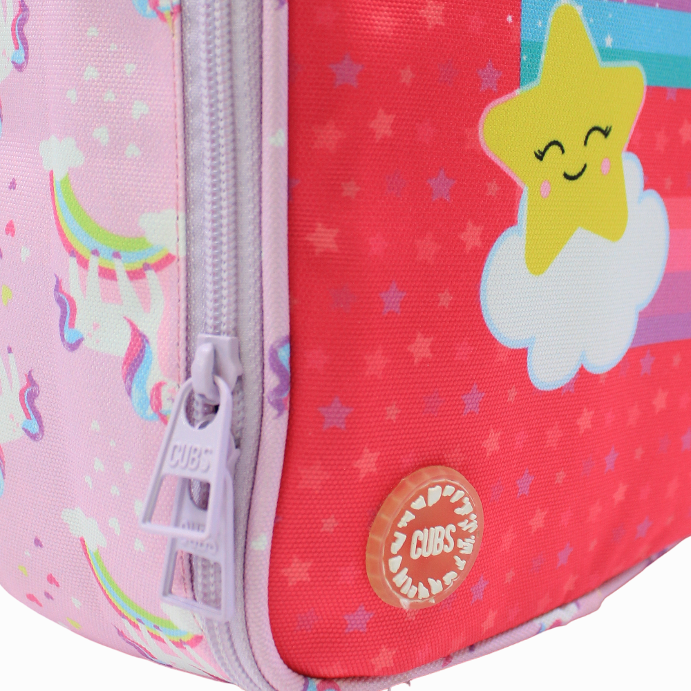 Cubs Pink Unicorn Letter E Nursery Lunch Backpack