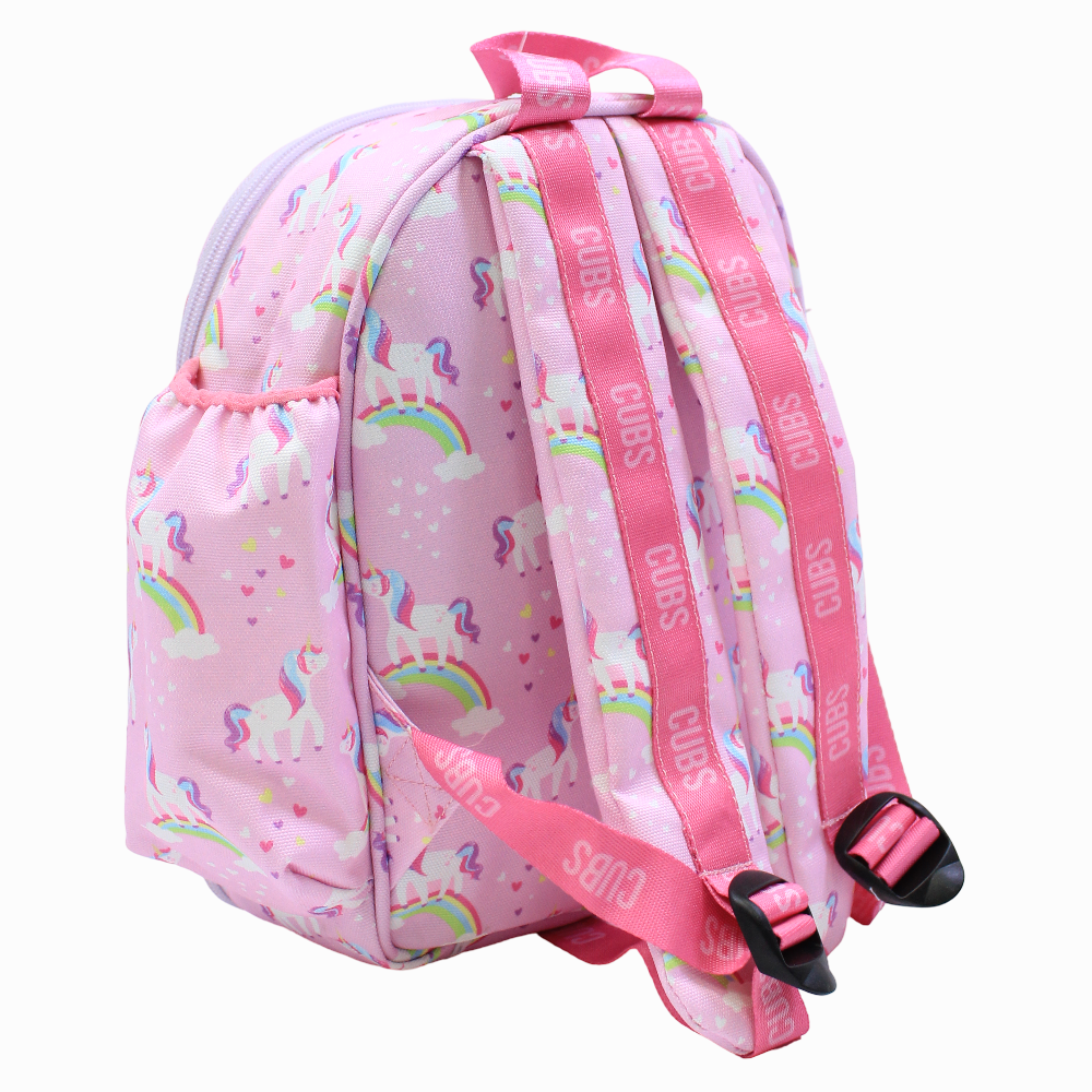 Cubs Pink Unicorn Letter F Nursery Lunch Backpack