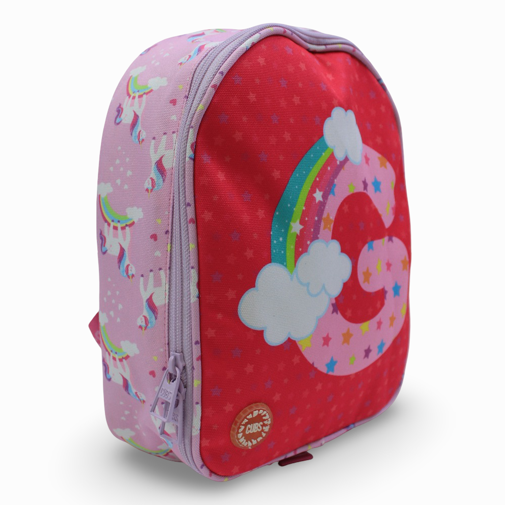 Cubs Pink Unicorn Letter G Nursery Lunch Backpack