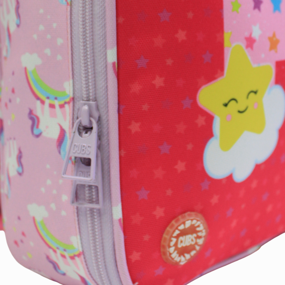 Cubs Pink Unicorn Letter P Nursery Lunch Backpack