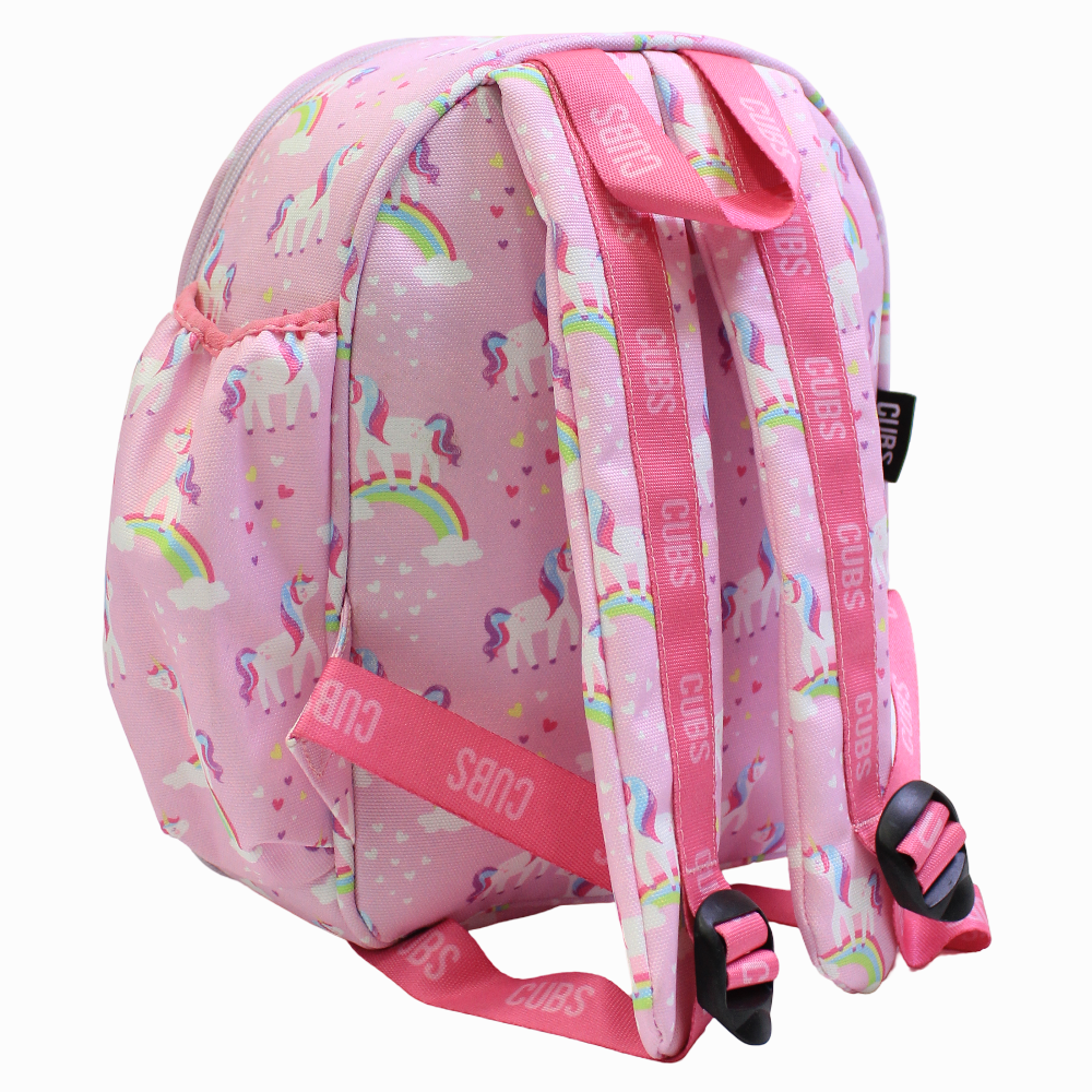 Cubs Pink Unicorn Letter P Nursery Lunch Backpack