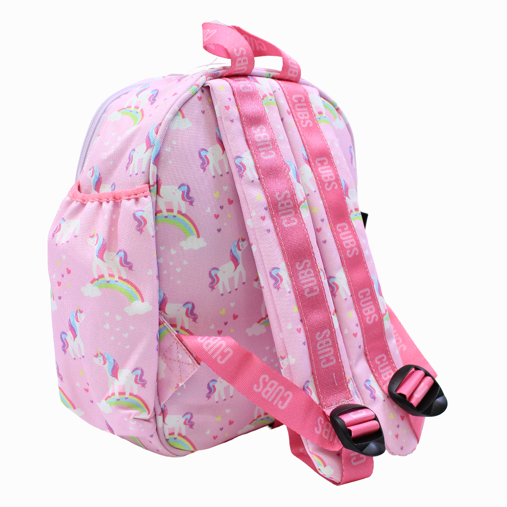 Cubs Pink Unicorn Letter S Nursery Lunch Backpack