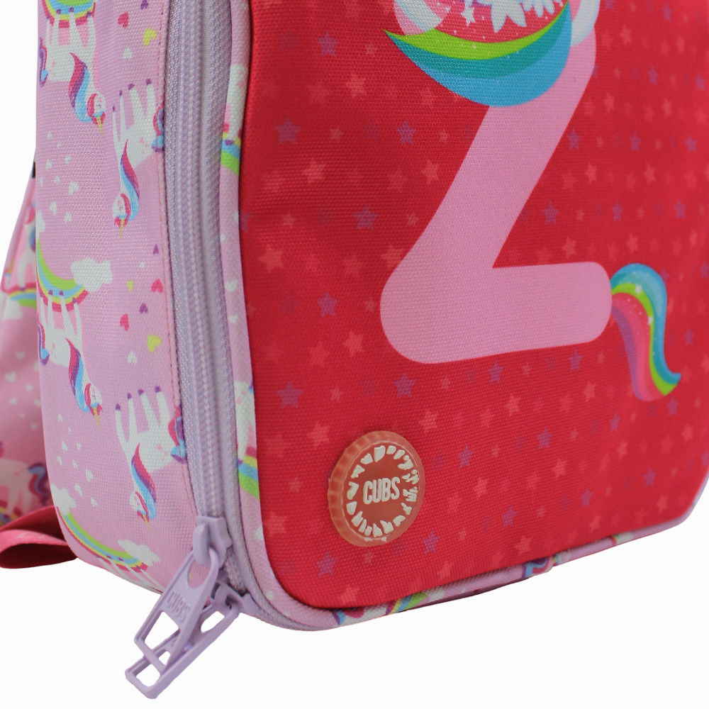 Cubs Pink Unicorn Letter Z Nursery Lunch Backpack