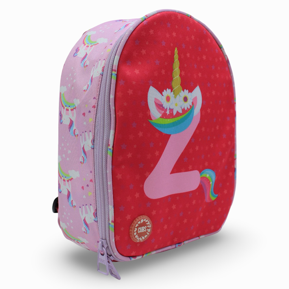 Cubs Pink Unicorn Letter Z Nursery Lunch Backpack