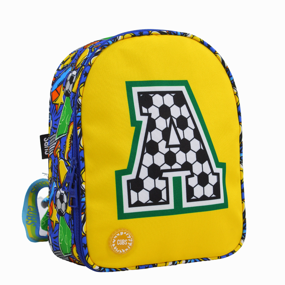Cubs Football Fan Letter A Lunch Nursery Backpack
