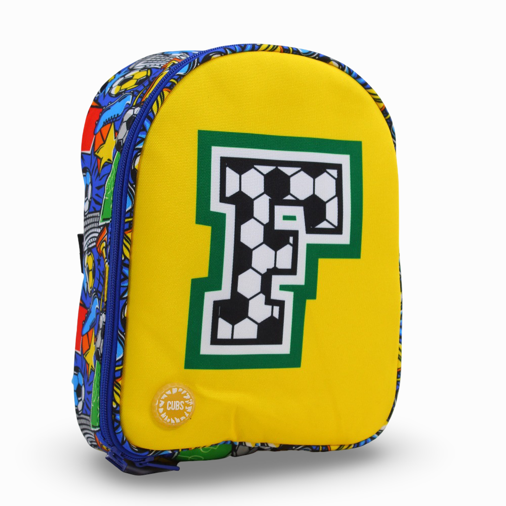 Cubs Football Fan Letter F Lunch Nursery Backpack