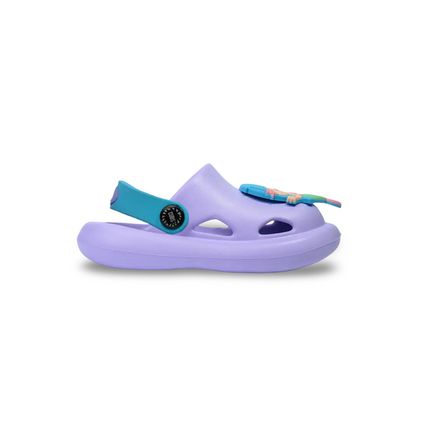 Girls Rubber Clog – Purple with Mermaid