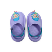 Girls Rubber Clog – Purple with Mermaid