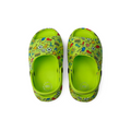 Boys Rubber Sandals – Green with Sports Print