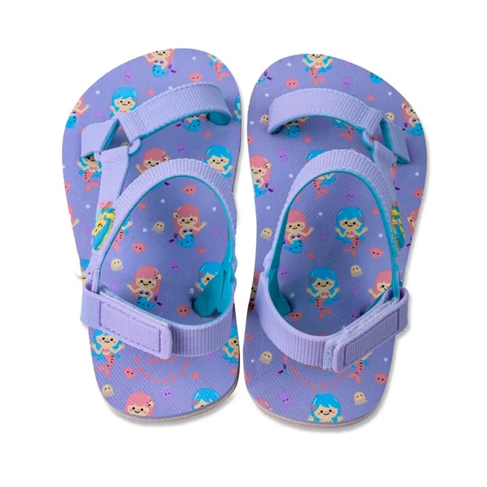 Kids Girls Rubber Sandal – Mermaid Purple