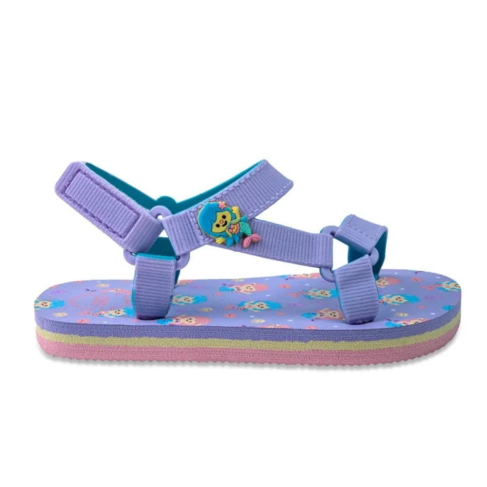 Kids Girls Rubber Sandal – Mermaid Purple