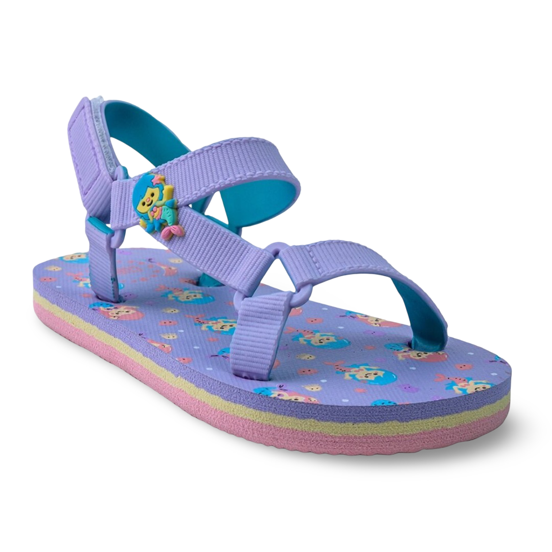Girls Rubber Sandal – Mermaid Purple