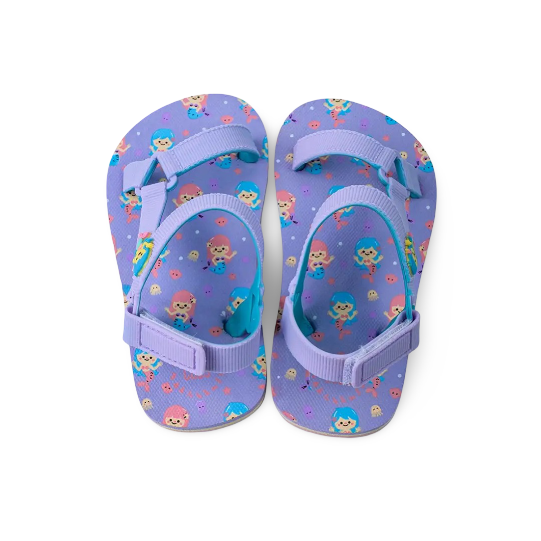 Girls Rubber Sandal – Mermaid Purple - Summer - Cubs