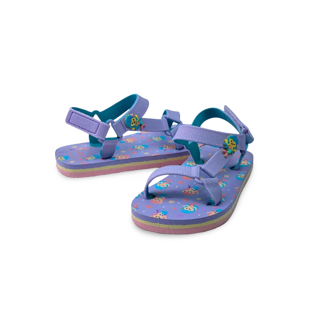 Girls Rubber Sandal – Mermaid Purple