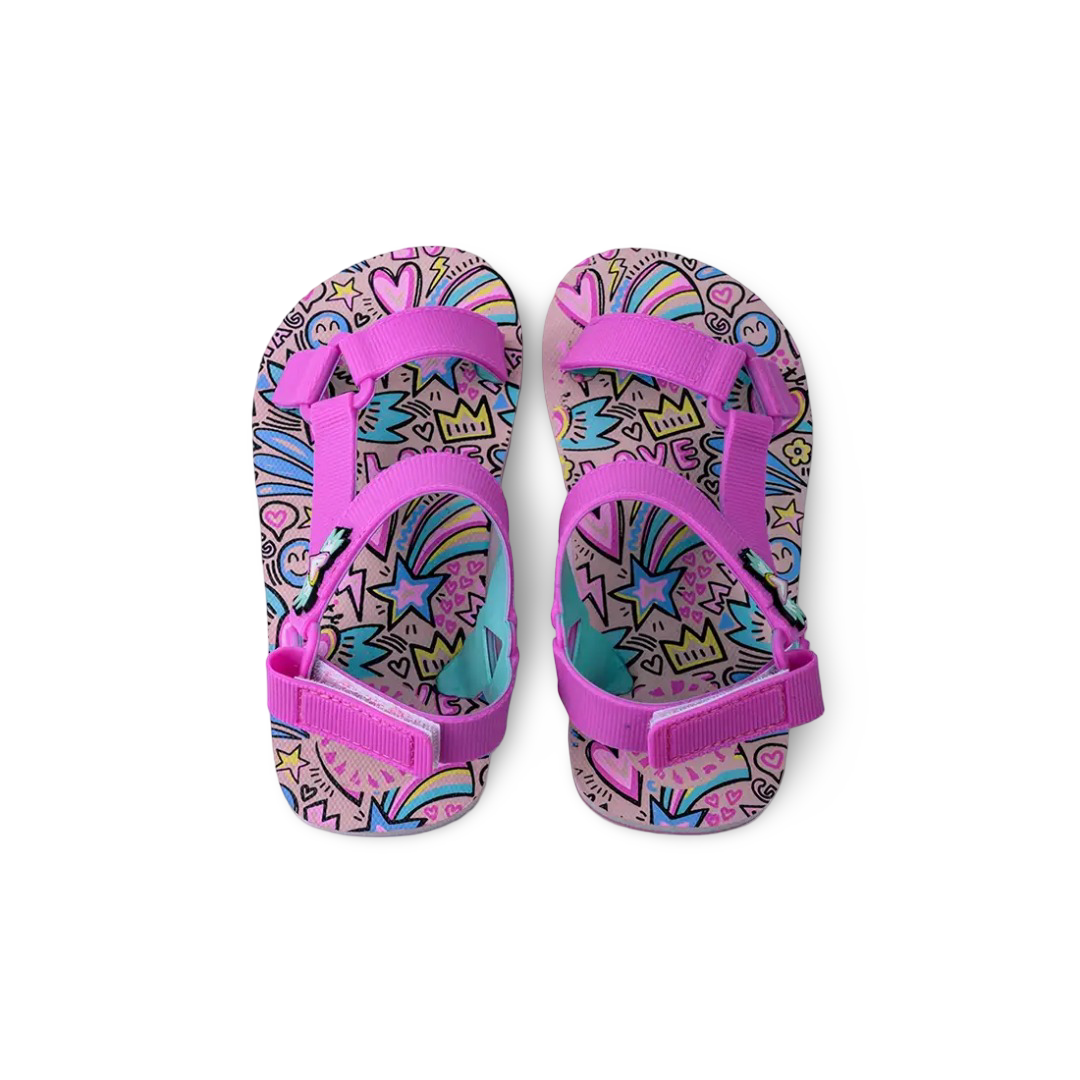 Girls Rubber Sandal – Purple - Clothing - Cubs