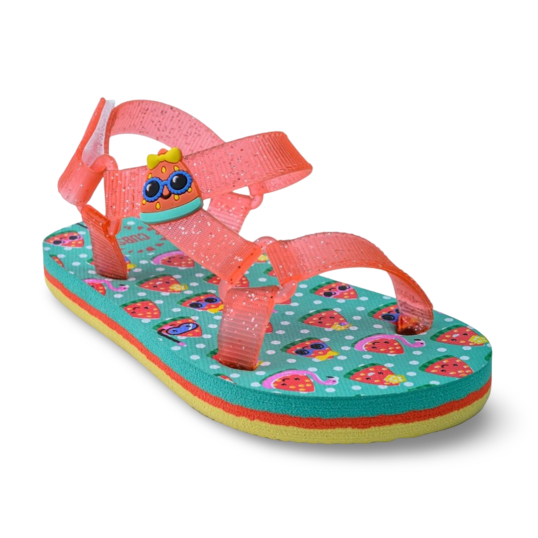 Baby Girls Rubber Sandal – Funny Watermelon Print