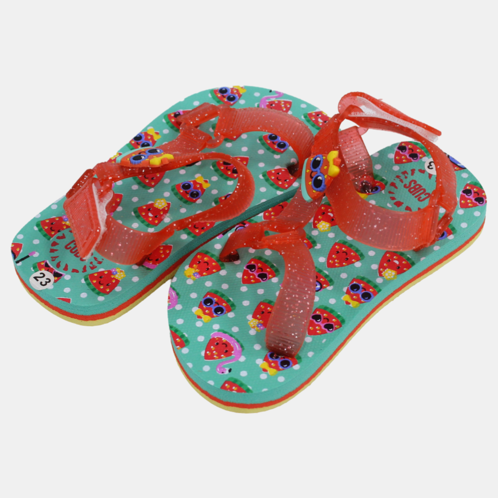 Baby Girls Rubber Sandal – Funny Watermelon Print