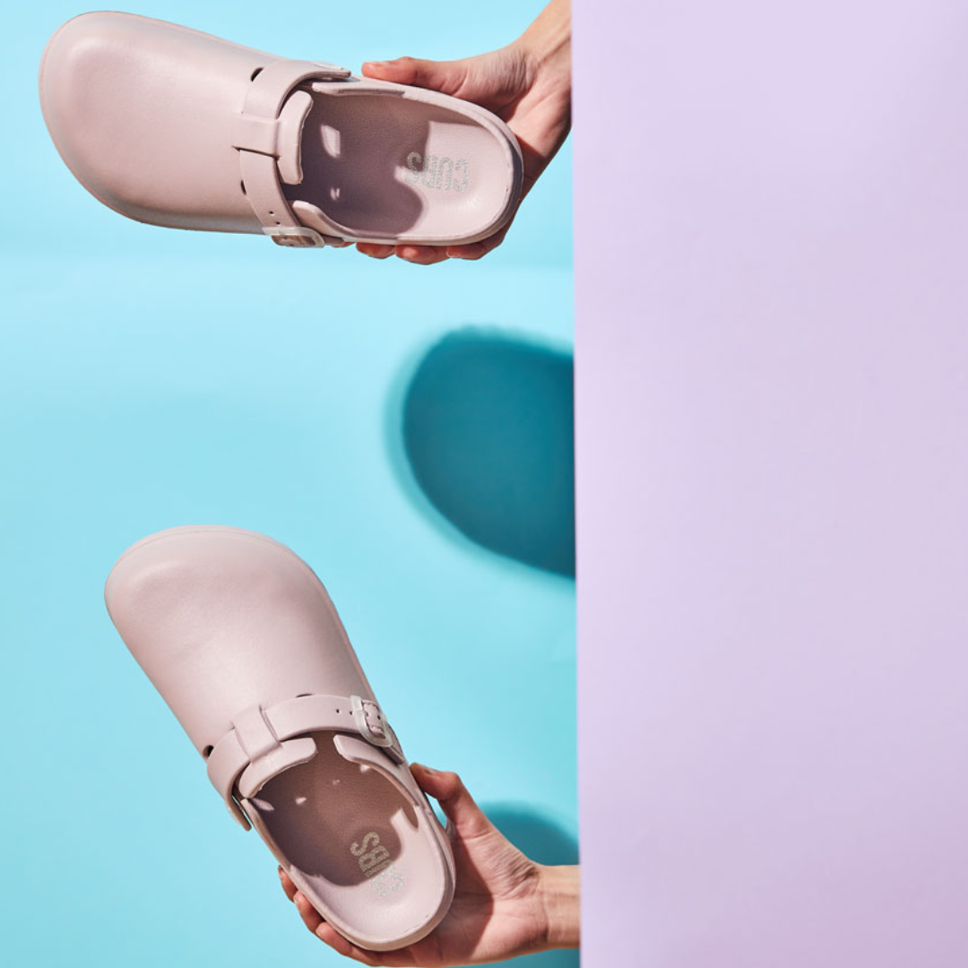 Girls Rubber Clogs – Dusty Pink