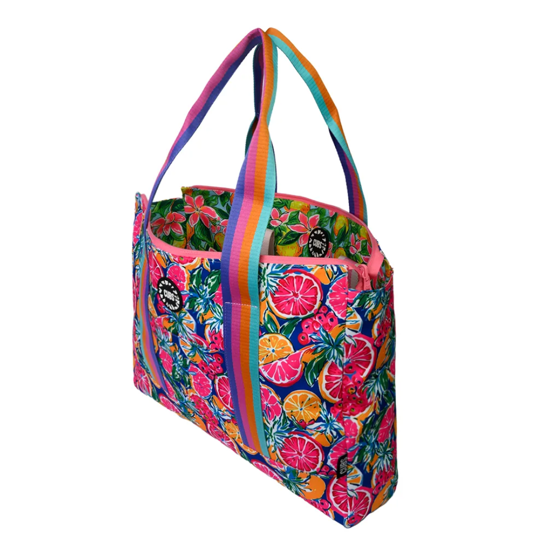 Cubs Tropical Fruit 1 Double Face Summer Tote Bag