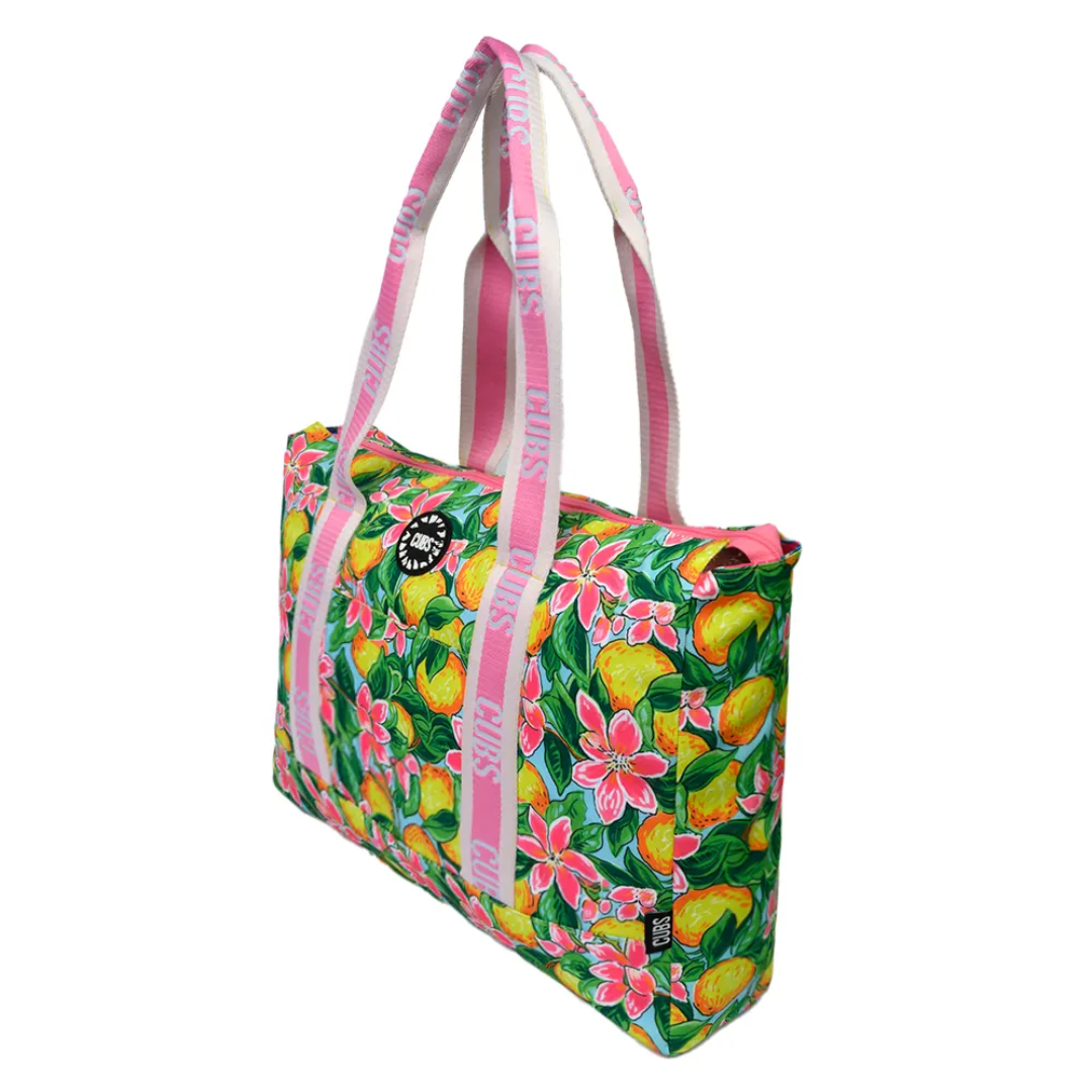 Cubs Tropical Fruit 1 Double Face Summer Tote Bag