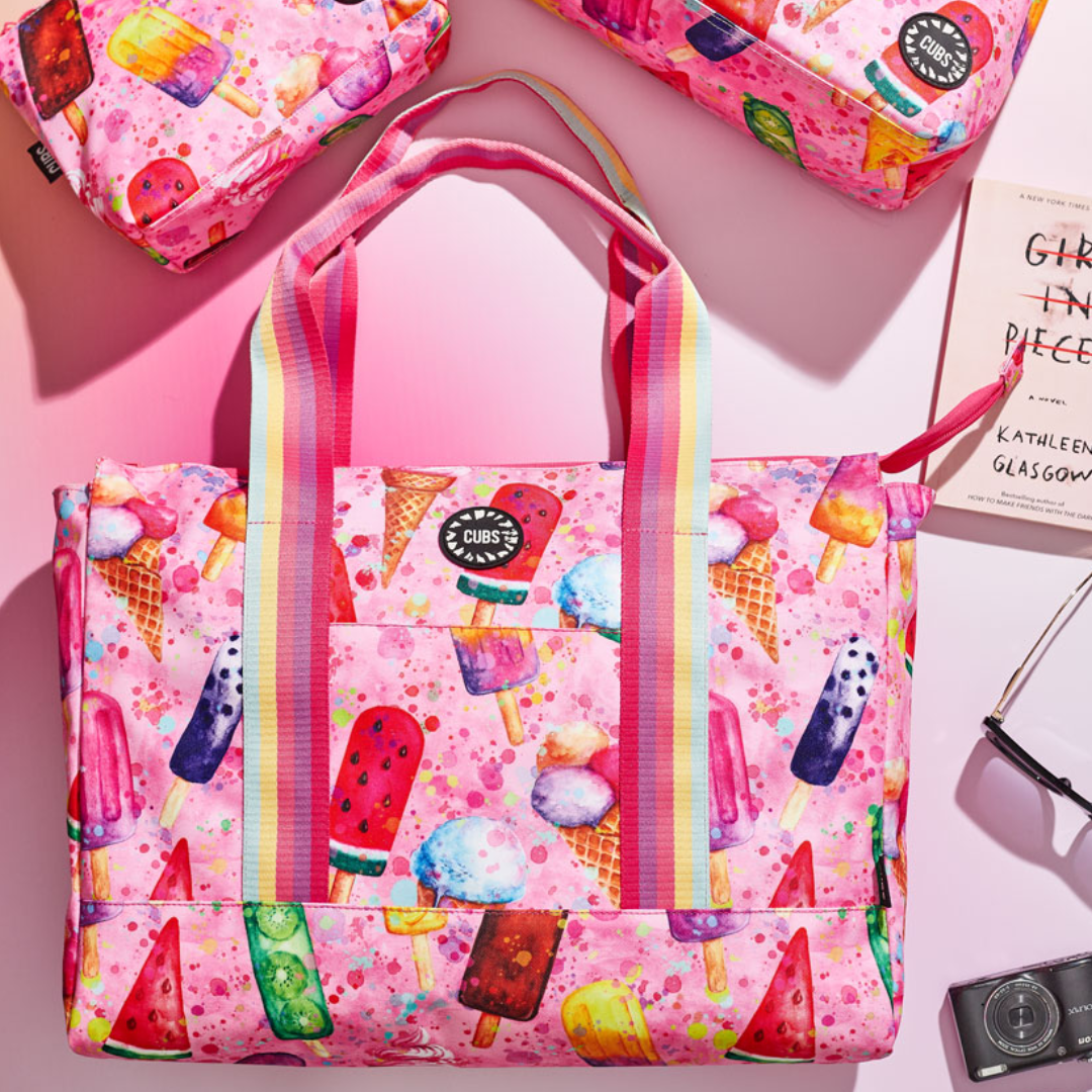 Cubs Beach Bag – Ice Cream World & Tie Dye Art