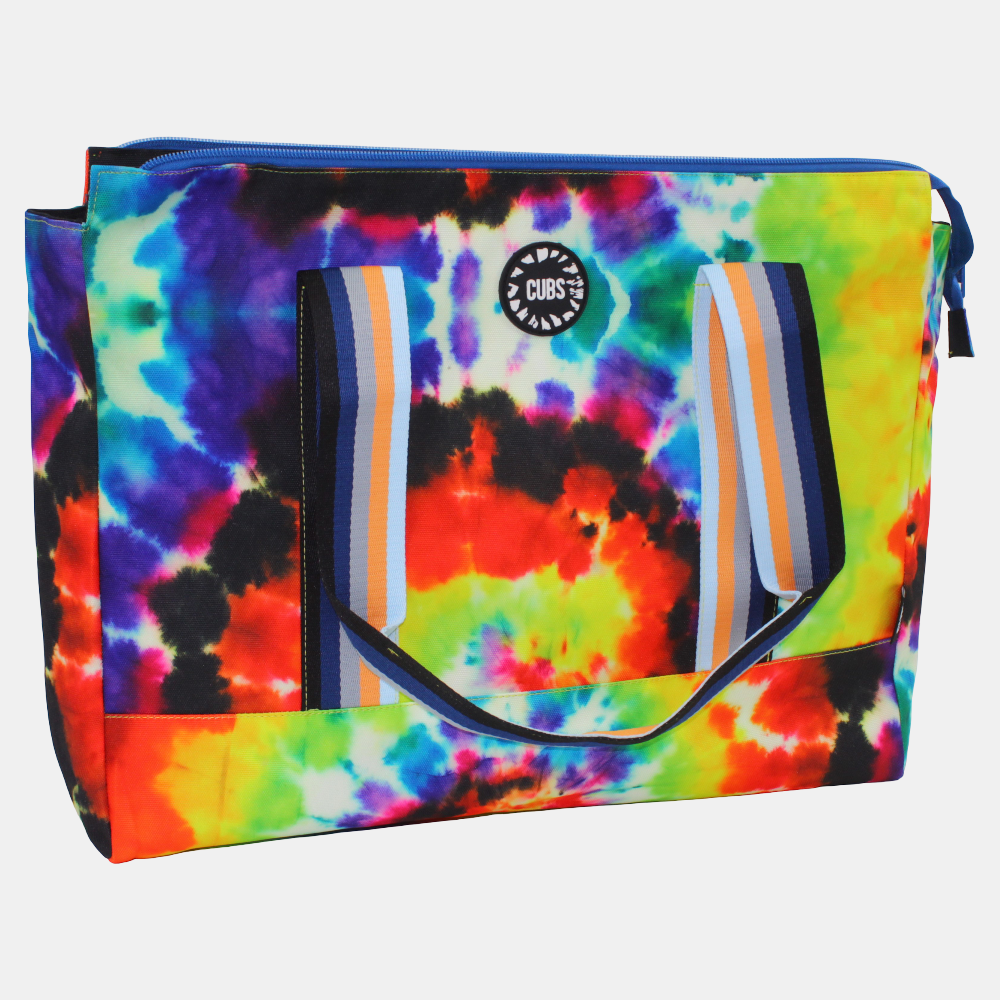 Always Tanned Tie Dye & Black Double Face Tote Bag
