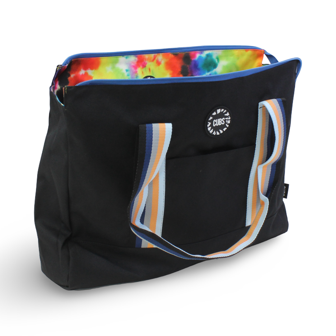 Cubs Always Tanned Tie Dye & Black Double Face Tote Bag
