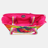 Fuchsia Tie Dye Double Face Tote Bag