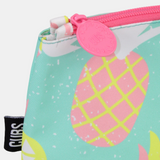 Pastel Pineapples Scales Medium Pouch Beach Bag