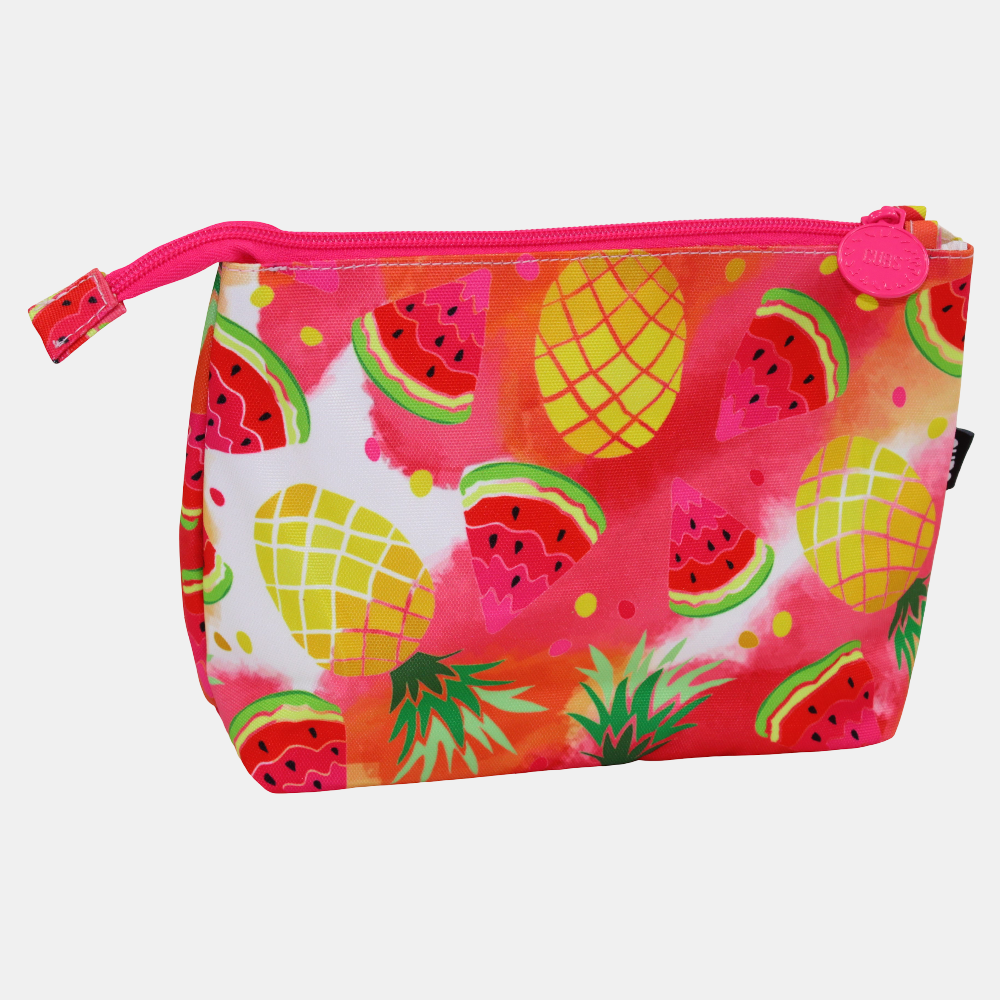 Watermelon & Pineapple Scales Medium Pouch Beach Bag