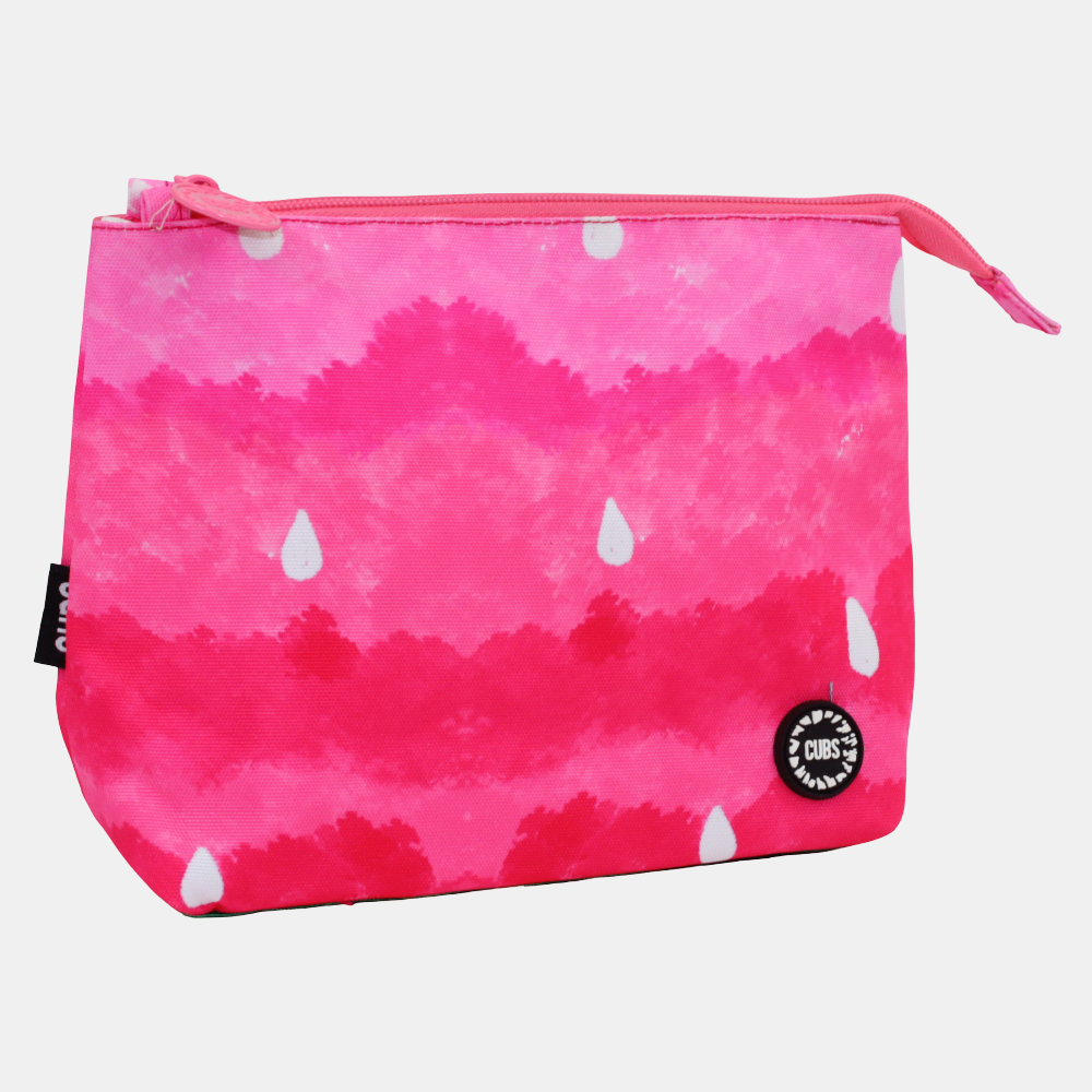 Pink Watermelon Cocktail 1 Medium Pouch Beach Bag
