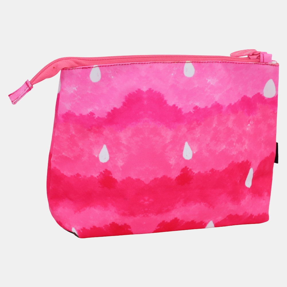 Pink Watermelon Cocktail 1 Medium Pouch Beach Bag