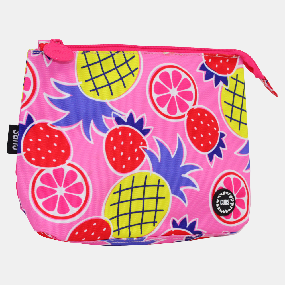Pineapple and Strawberry Medium Pouch Beach Bag