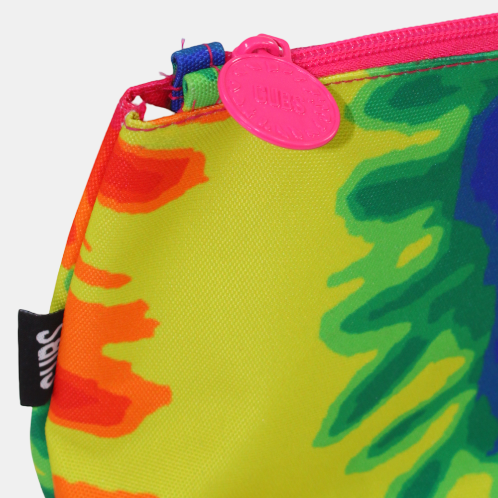 Fuchsia Tie Dye Medium Pouch Beach Bag