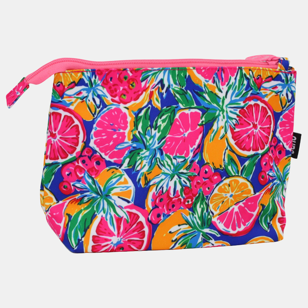 Fuchsia Lemon 2 Medium Pouch Beach Bags